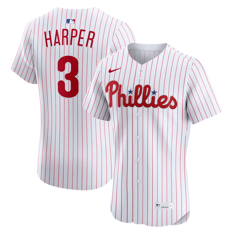 Philadelphia Phillies Bryce Harper Nike White Home Elite Jersey