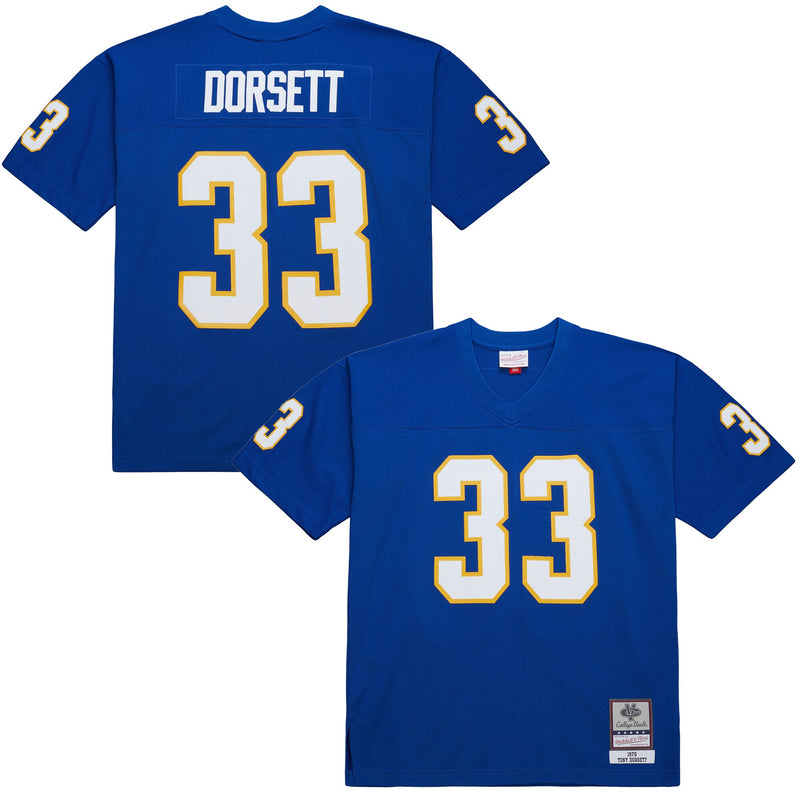 Tony Dorsett Pitt Panthers Mitchell & Ness 1976 College Vault Legacy Jersey - Royal