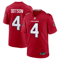Atlanta Falcons Jahan Dotson Nike Red Team Game Jersey