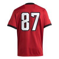 #87 NC State Wolfpack adidas Premier Jersey - Red