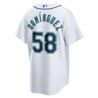 Seattle Mariners Seranthony Domínguez Nike White Home Replica Jersey