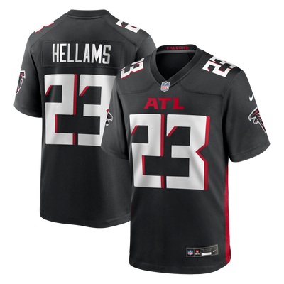 Atlanta Falcons DeMarcco Hellams Nike Black Team Game Jersey