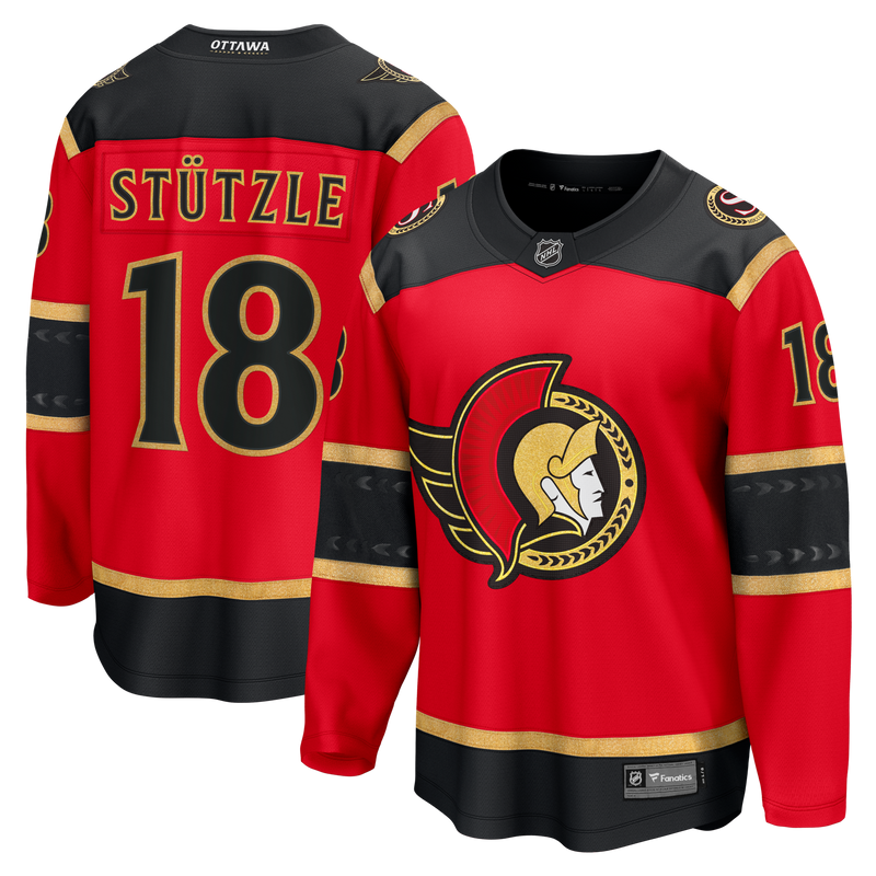 Ottawa Senators Tim Stutzle Fanatics Red Alternate Breakaway Jersey