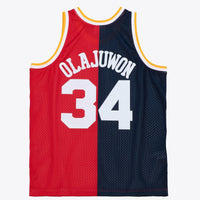Houston Rockets Mitchell & Ness Hakeem Olajuwon 1993 Split Swingman Jersey