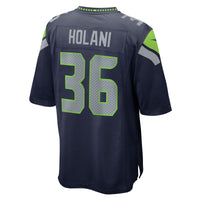 Seattle Seahawks George Holani Nike College Navy Team Game Jersey