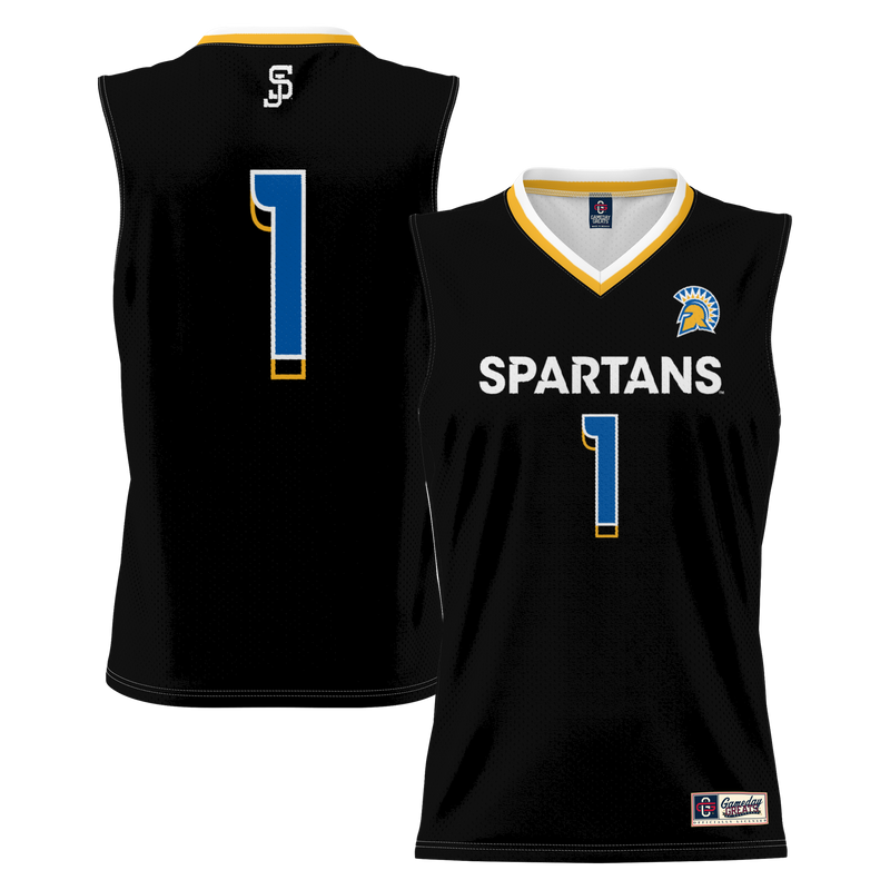 #1 San Jose State Spartans GameDay Greats Lightweight Basketball Jersey - Black