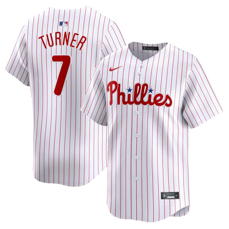 Philadelphia Phillies Trea Turner Nike White Home Limited Player Jersey