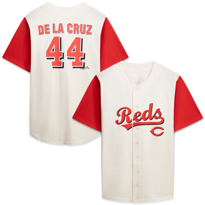 Cincinnati Reds Profile Cream/Red Big & Tall Two-Color Fashion Jersey