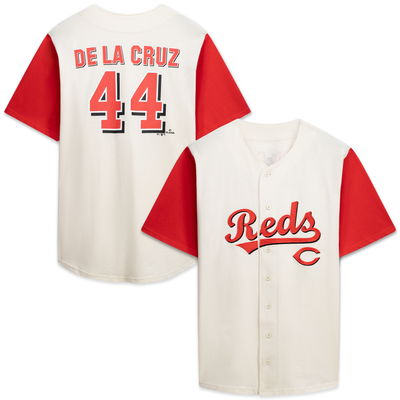 Cincinnati Reds Profile Cream/Red Big & Tall Two-Color Fashion Jersey