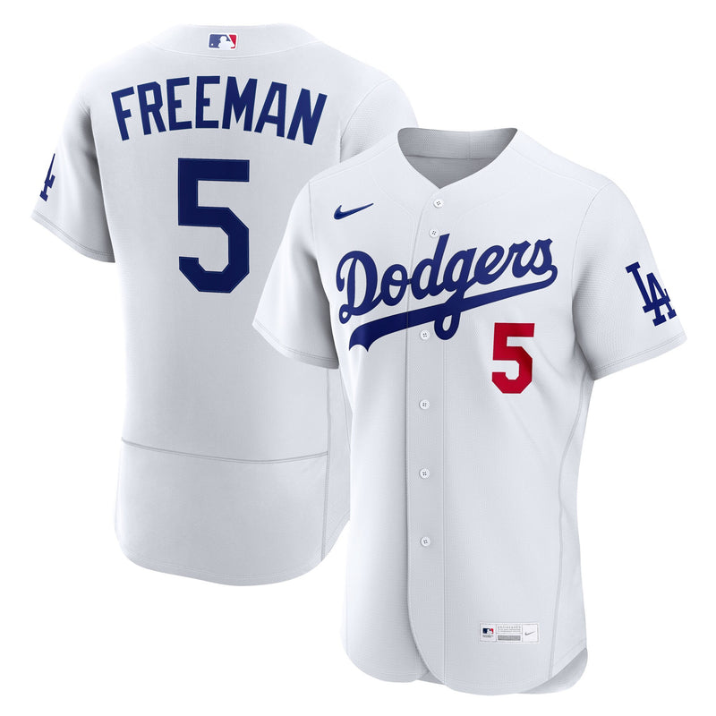Los Angeles Dodgers Freddie Freeman Nike White Home Authentic Jersey