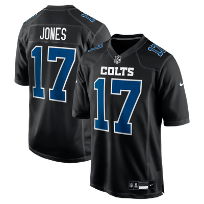 Indianapolis Colts Daniel Jones Nike Carbon Black Fashion Game Jersey