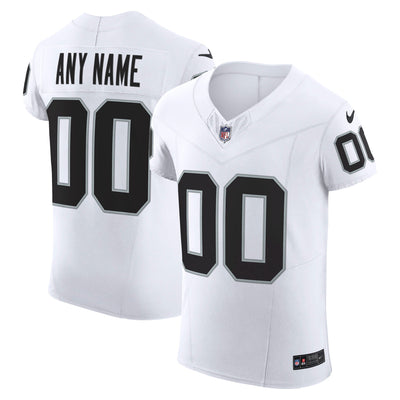 Las Vegas Raiders Nike White Vapor F.U.S.E. Elite Custom Jersey