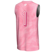 #1 UMass Minutemen GameDay Greats Lightweight Basketball Jersey - Pink