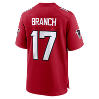 Atlanta Falcons Zachariah Branch Nike Red Team Game Jersey