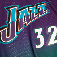 Utah Jazz Mitchell & Ness Karl Malone 1996 Reload Swingman Authentic Jersey - Green