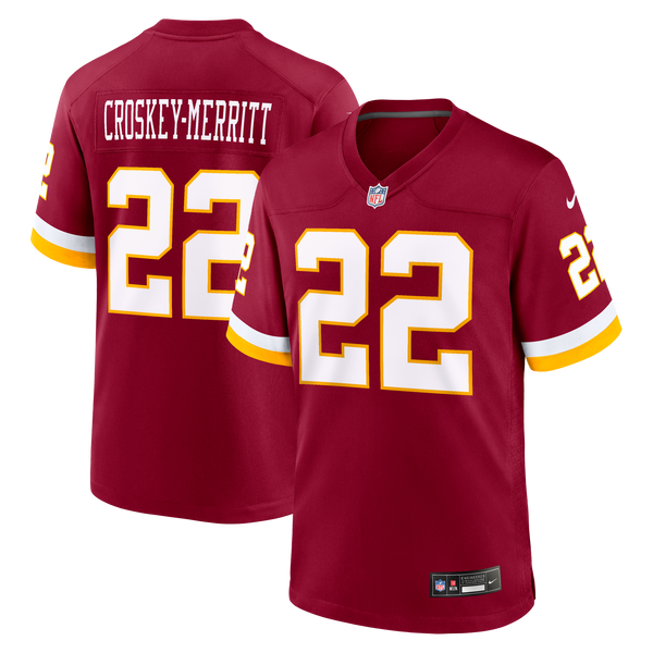 Washington Commanders Jacory Croskey-Merritt Nike Burgundy Game Jersey