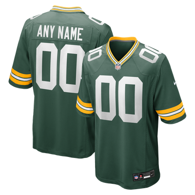 Green Bay Packers Nike Green Custom Game Jersey