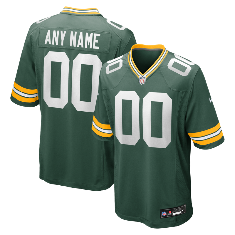Green Bay Packers Nike Green Custom Game Jersey