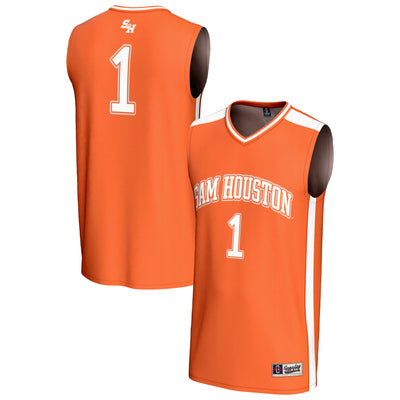 #1 Sam Houston State Bearkats GameDay Greats Lightweight Collegiate Basketball Fashion Jersey - Orange