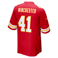 Kansas City Chiefs James Winchester Nike Red Game Jersey