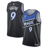 Orlando Magic Jordan Brand Statement Edition Jersey - Black - Nikola Vučević