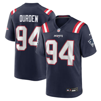 New England Patriots Cory Durden Nike Navy Team Game Jersey