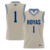 #1 Georgetown Hoyas GameDay Greats Lightweight Basketball Jersey - Gray