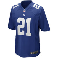 New York Giants Tiki Barber Nike Royal Game Retired Player Jersey