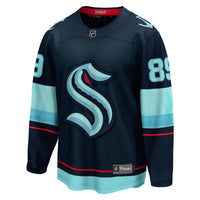 Seattle Kraken Frederick Gaudreau Fanatics Deep Sea Blue Home Breakaway Jersey