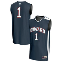#1 Howard Bison GameDay Greats Lightweight Basketball Fashion Jersey - Navy