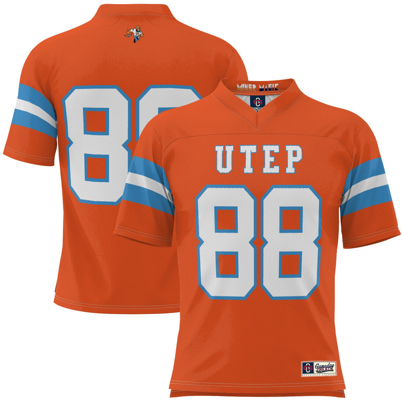 #88 UTEP Miners GameDay Greats Throwback Football Jersey - Orange