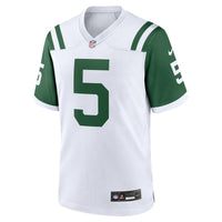 New York Jets Garrett Wilson Nike White Classic Alternate Game Jersey