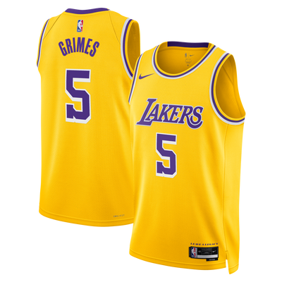 Los Angeles Lakers Nike Icon Edition Swingman Jersey - Gold - Quentin Grimes