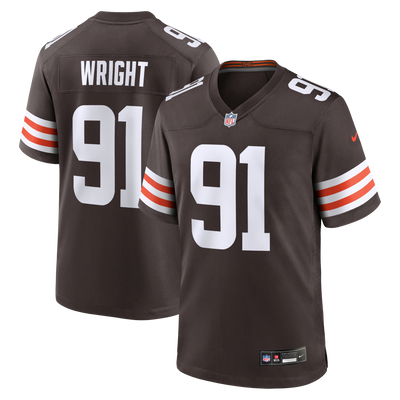 Cleveland Browns Alex Wright Nike Brown Team Game Jersey
