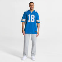 Detroit Lions Isaac TeSlaa Nike Blue Game Player Jersey