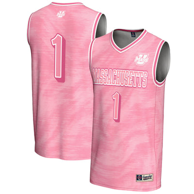 #1 UMass Minutemen GameDay Greats Lightweight Basketball Jersey - Pink
