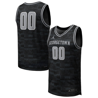 Jordan Brand #00 Black Georgetown Hoyas Replica Basketball Jersey