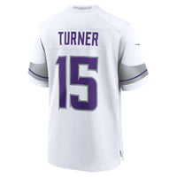Minnesota Vikings Dallas Turner Nike White Alternate Game Jersey