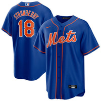 New York Mets Darryl Strawberry Nike Royal Alternate Replica Player Jersey