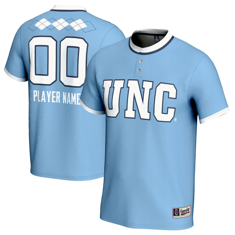 North Carolina Tar Heels GameDay Greats NIL Pick-A-Player Lightweight Softball Jersey - Carolina Blue