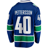 Vancouver Canucks Elias Pettersson Fanatics Blue Home Breakaway Jersey
