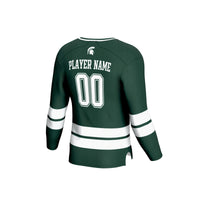 Michigan State Spartans GameDay Greats NIL Pick-A-Player Ice Hockey Lightweight Fashion Jersey - Green