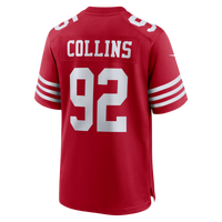 San Francisco 49ers Alfred Collins Nike Scarlet Team Game Jersey