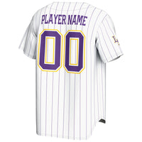 LSU Tigers GameDay Greats NIL Pick-A-Player Lightweight Baseball Jersey - White
