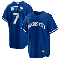 Kansas City Royals Bobby Witt Jr. Nike Rush Blue Alternate 2 Replica Jersey