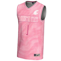 #1 Washington State Cougars GameDay Greats Lightweight Basketball Fashion Jersey - Pink