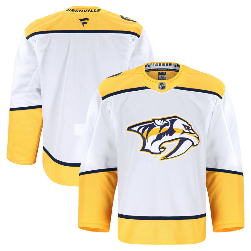 Nashville Predators Fanatics White Away Authentic Pro Jersey