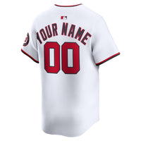 Washington Nationals Nike White Home Limited Custom Jersey