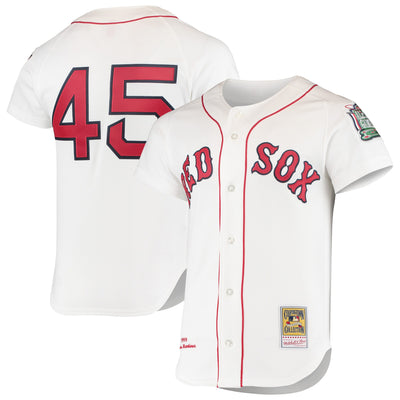 Boston Red Sox Pedro Martinez Mitchell & Ness White 1999 Cooperstown Collection Home Authentic Jersey