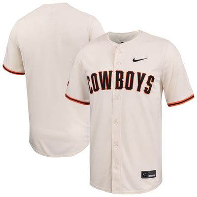 Nike Natural Oklahoma State Cowboys Limited Baseball Jersey